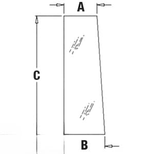 T164706 - Glass, Rear, Side (RH)