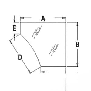 T165336 - Glass, Door, Lower (LH)