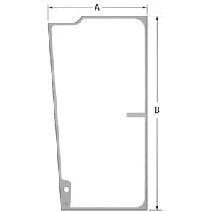 T202654 - Glass; Cab Door, LH