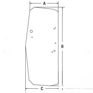 T205205 - Glass, LH Door