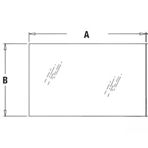T242700 - Glass, Rear, Upper