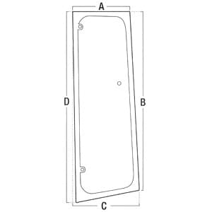 T249266 - Glass; RH Vent Window