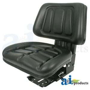 T333BL - Seat w/ Trapezoid Backrest, Black Vinyl, 265 lb / 120 kg Weight Limit