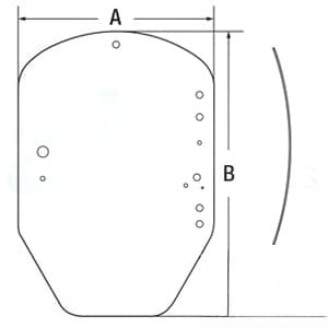 T312628 - Glass, Windshield; Standard Duty