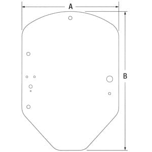 T361540 - Glass, Cab Door