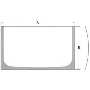 T396404 - Glass, Lower Windshield
