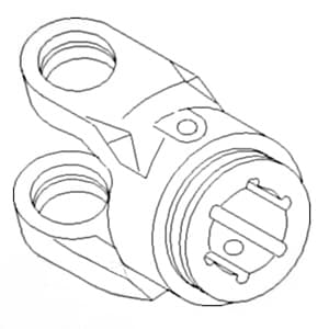 T5W5 - Used W/ S4 & S4GA Profile Tubing Inboard Yoke