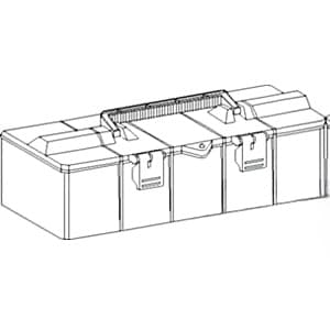TB17000 - Tool Box, Plastic; 17.000" X 6.625" X 6.000"