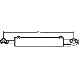TLH001 - Hydraulic Top Link Cylinder (Cat I) (2" Bore)