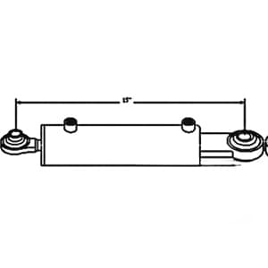 TLH002 - Hydraulic Top Link Cylinder (Cat I) (2" Bore)