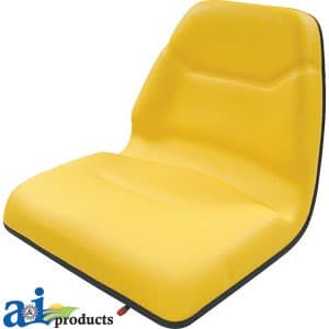 TMS111YL - Seat, Michigan Style, w/ Slide Track, Deluxe Cushion, YLW
