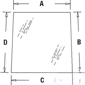 V91632 - Glass, Rear, Upper