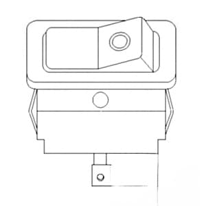 VLC2531 - On/Off (Illuminated) 3 Terminal Rocker; 20 Amp Switch - Thumbnail 2