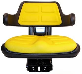 W223YL - 300 lb / 136 kg Weight Limit YLW Plastic Wrap Around Back w/ Arms - Thumbnail 2