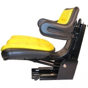 W223YL - 300 lb / 136 kg Weight Limit YLW Plastic Wrap Around Back w/ Arms - Thumbnail 3