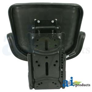 W333BL - Seat w/ Wrap Around Back w/Arms, Black Vinyl, 265 lb / 120 kg Weight Limit - Thumbnail 4
