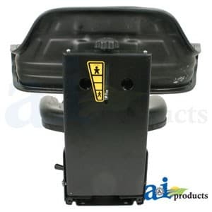 W333BL - Seat w/ Wrap Around Back w/Arms, Black Vinyl, 265 lb / 120 kg Weight Limit - Thumbnail 5