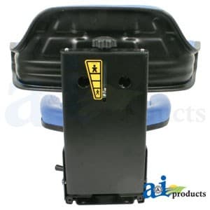 W333BU - Seat w/ Wrap Around Back w/Arms, Blue Vinyl, 265 lb / 120 kg Weight Limit - Thumbnail 5
