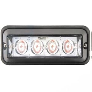 WA9810 - Black Housing LED Strobe Effect Amber Light Warning Light