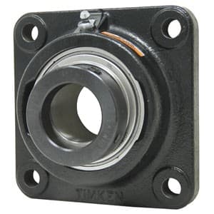 WGFZ25-P - Re-Lubricatable 4 Bolt Flanged Bearing W/ Lock Collar
