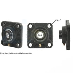 WGFZ31-I - Re-Lubricatable 4 Bolt Flanged Bearing W/ Lock Collar