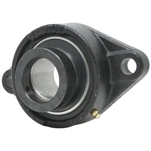 WGTZ28-I - Re-Lubricatable 2 Bolt Flanged Bearing W/ Lock Collar