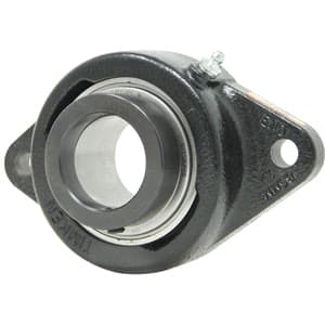 WGTZ28-P - Re-Lubricatable 2 Bolt Flanged Bearing W/ Lock Collar