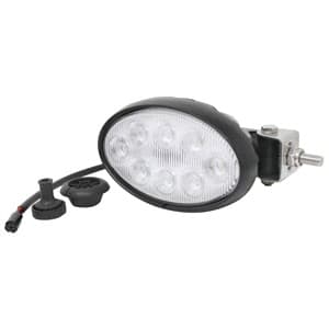 Side Mount Flood LED; Oval Work Lamp