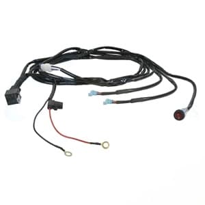 WLH2 - Relay & Fuse Illuminated Rocker Switch W/ Mount Bracket 2 Light Light Harness