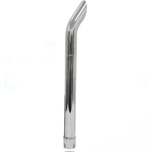 ZNL31838A - Slotted 3 1/8" ID 38" Long Curved Chrome Exhaust Stack - Thumbnail 2