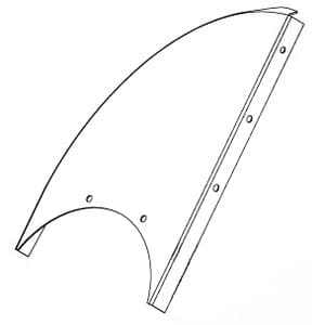 189456A1 - LH Front Inclined Grain Elevator Head Plate