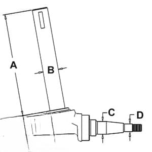 383910R91 - Spindle (LH)