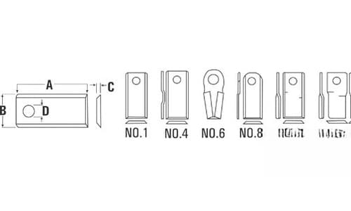 65948 - LH Disc Mower Blade