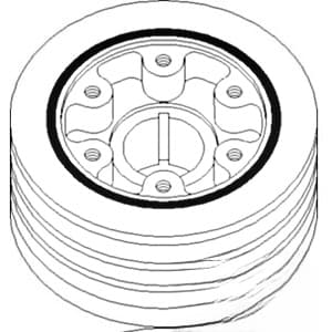 74037126 - Crankshaft (3 Groove) Pulley