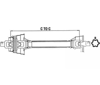 84607935 - 540 RPM Complete 80° CV Driveline