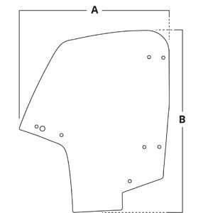 AM137458 - Glass, Door (RH)
