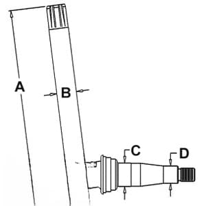 AR67416 - Spindle (RH/LH)