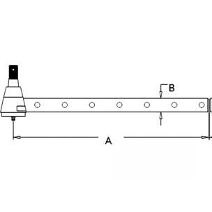 AR63591 - Long (7 cross holes) Tie Rod