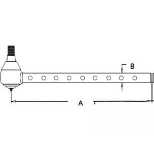 AR63593 - Long (9 cross holes) Tie Rod