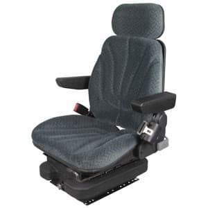 F10A4005 - Seat, F10 Series, Low Pro Air Suspension, Gray Cloth