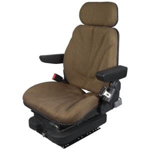 F10A4012 - Seat, F10 Series, Low Pro Air Suspension, Brown Cloth
