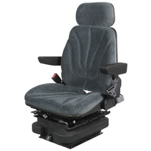 F10A4035 - Seat, F10 Series w/ Isolator, Low Pro Air Suspension, Gray Cloth
