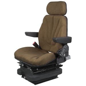 F10A4042 - Seat, F10 Series w/ Isolator, Low Pro Air Suspension, Brown Cloth