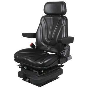 F10A4045 - Seat, F10 Series w/ Isolator, Low Pro Air Suspension, Black Vinyl