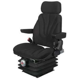 F10M6100 - Seat, F10 Series, Mechanical Suspension, Black Cloth