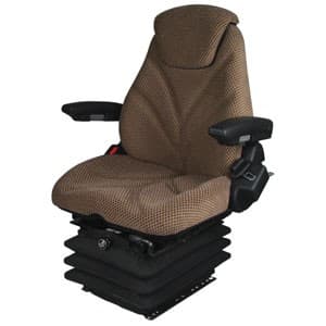 F20A7010 - Seat, F20 Series, Air Suspension, Brown Checkered Cloth