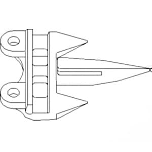 H229540 - Short/Long/Short Knife; 4" Long Point Guard