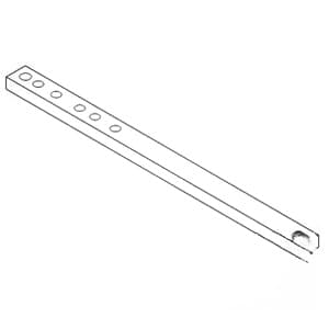 R80842SPL - Straight Drawbar w/o Offset
