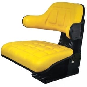 W222YL - 300 lb / 136 kg Weight Limit Yellow Vinyl Seat w/ Wrap Around Back W/Arms
