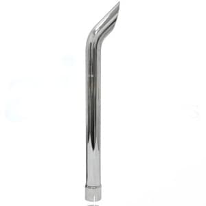 ZNL31838A - Slotted 3 1/8" ID 38" Long Curved Chrome Exhaust Stack